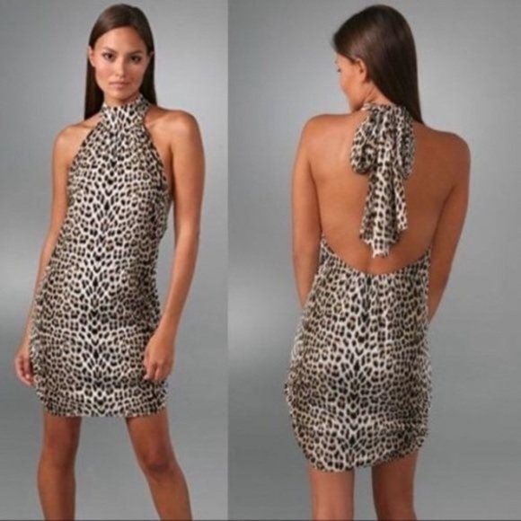 Alice + Olivia Dresses & Skirts - Alice + Olivia Leopard Print Mini Silk Halter Slip
Cocktail Dress L